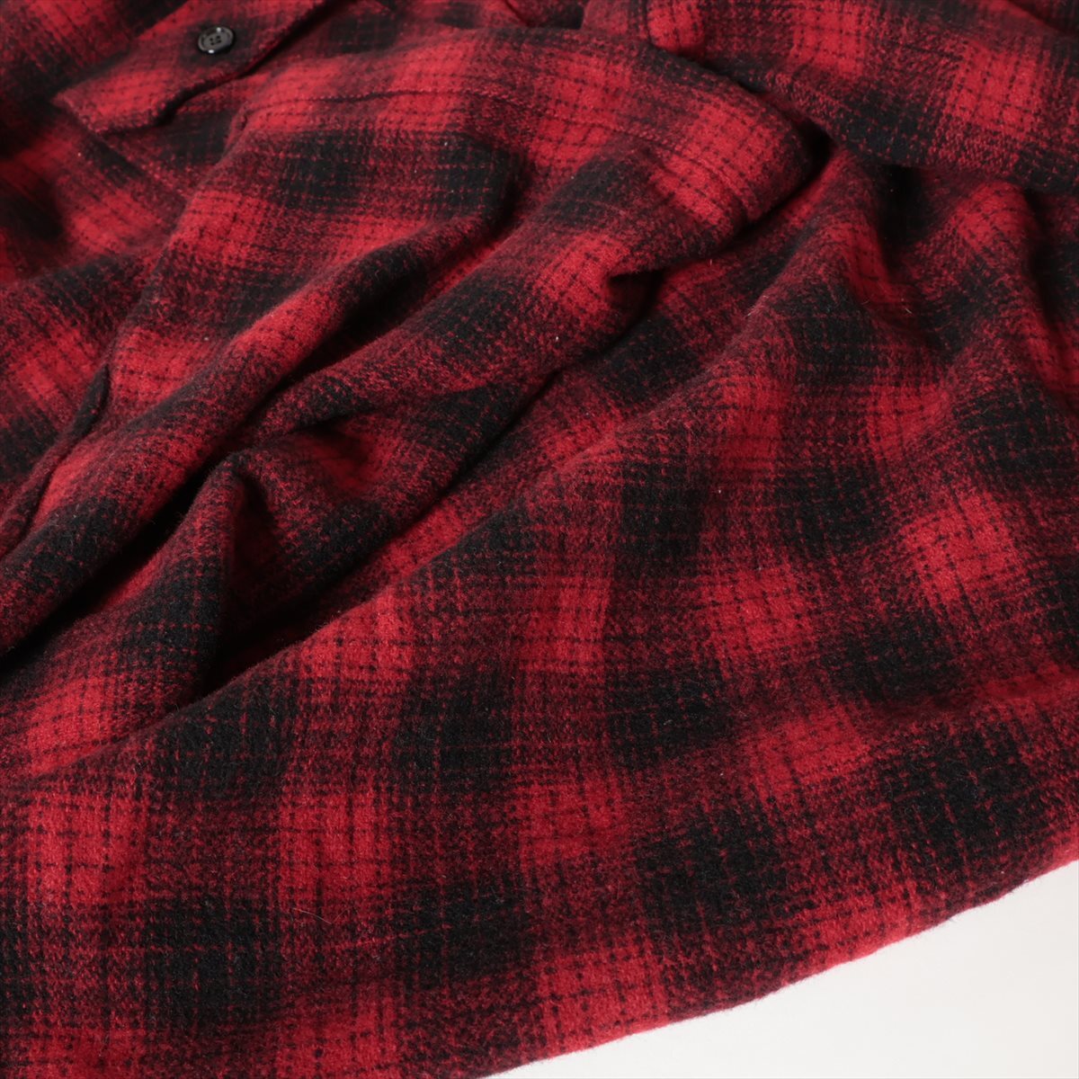 シャツ HUECLOSET Deki Check Shirt SE272 Ultra Heavy Flannel Tartan Check Western Shirt - Blue