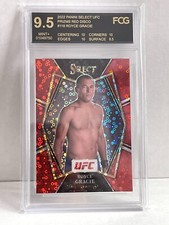 ROYCE GRACIE 2022 Select UFC PREMIER  RED Disco Circles Prizm  /99  MMA FCG 9.5