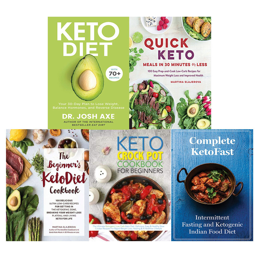 Keto Diet,Quick Keto Meals in 30 Minutes or Less 5 Books Collection Set NEW