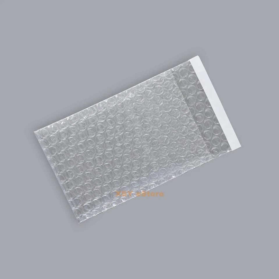 60 Clear Bubble Bags 2.5 x 3 Inch_65 x 80+20mm Small Size Plastic Packing Pouch - Image 3 of 4