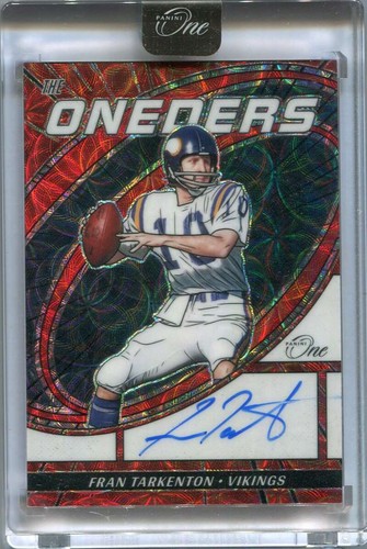 2023 Panini One The Oneeders Autographs Red 365 Fran Tarkenton Auto 6/25 - Picture 1 of 2