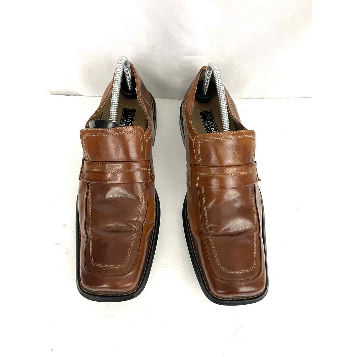 Fratelli Select Italian Cognac Leather Slip-On Loafers Fratelli Select Brown Genuine Leather Loafers Men main image 2