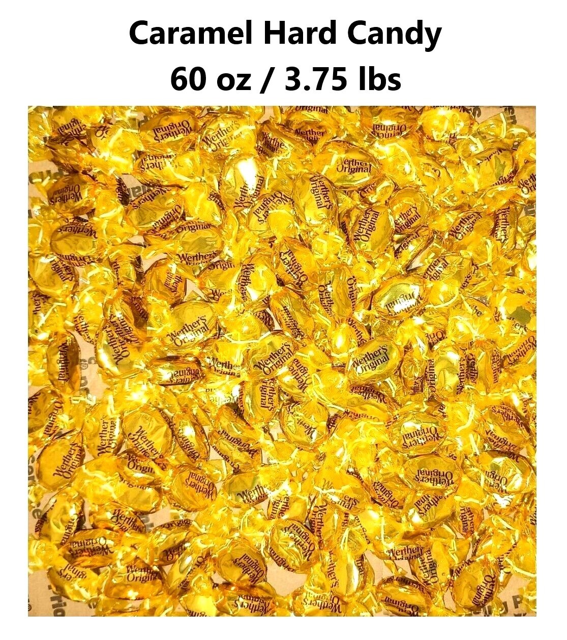 Werther's Original Caramel Hard Candy (60 oz / 3.75 lbs) (BBD 02/2024