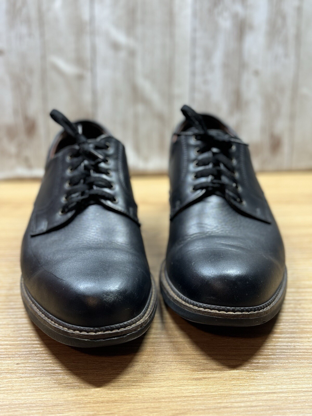 SAOLA NEIL M. Shoes Wayne scarpa elegante Oxford stringata in pelle nera da uomo taglia 9