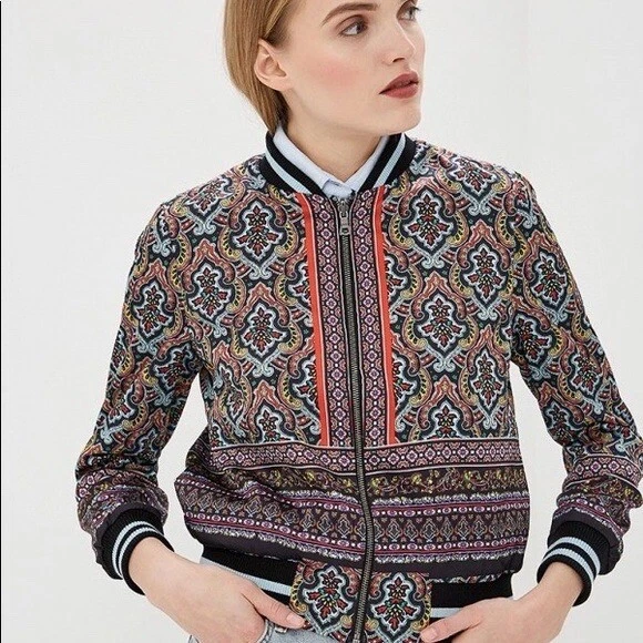 Scarf Print Reversible Bomber Jacket - Women - Ready-to-Wear