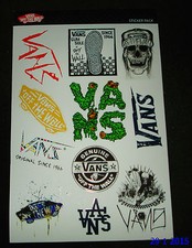 1 AUTHENTIC NEW VANS SHOES OFF THE WALL STICKER SHEET #6 / DECAL
