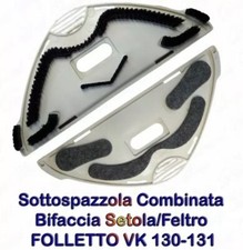 Scopa Spazzola Folletto vk130 131 ricambio Sotto Spazzola compatibile Dubleface