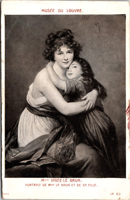 Madame Vigée Le Brun et sa fille musée du Louvre Paris France Postcard
