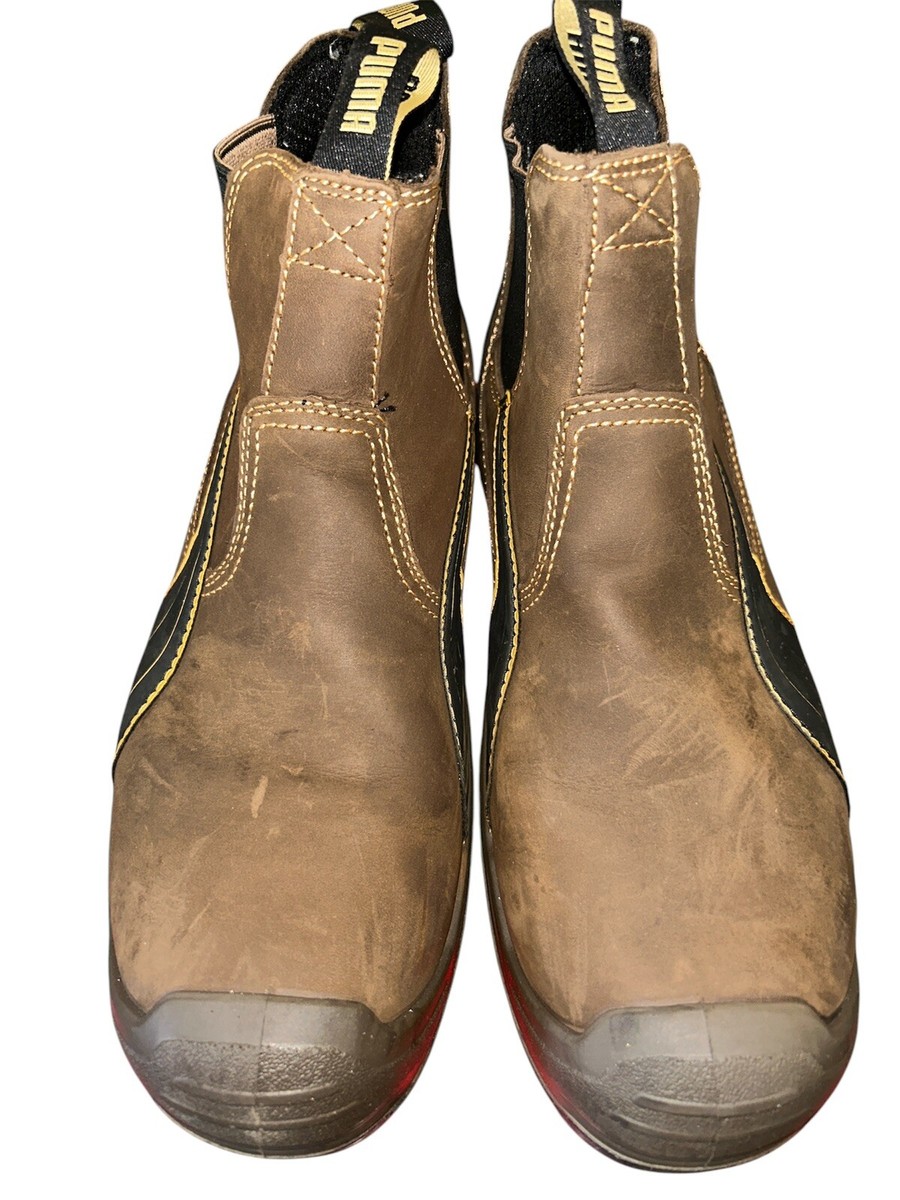 Puma Men’s Safety Tanami Double Gore EH Comp Brown Leather Work Boots