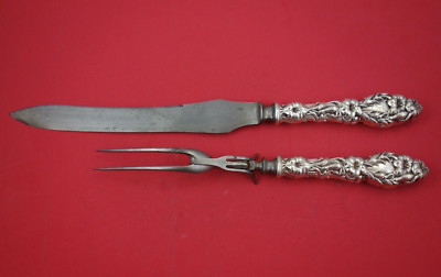 【Whiting ホワイティング】純銀／バターナイフ「Lily」2本セット Lily by Whiting Sterling Silver Roast Carving Set 2pc HHWS mono P
