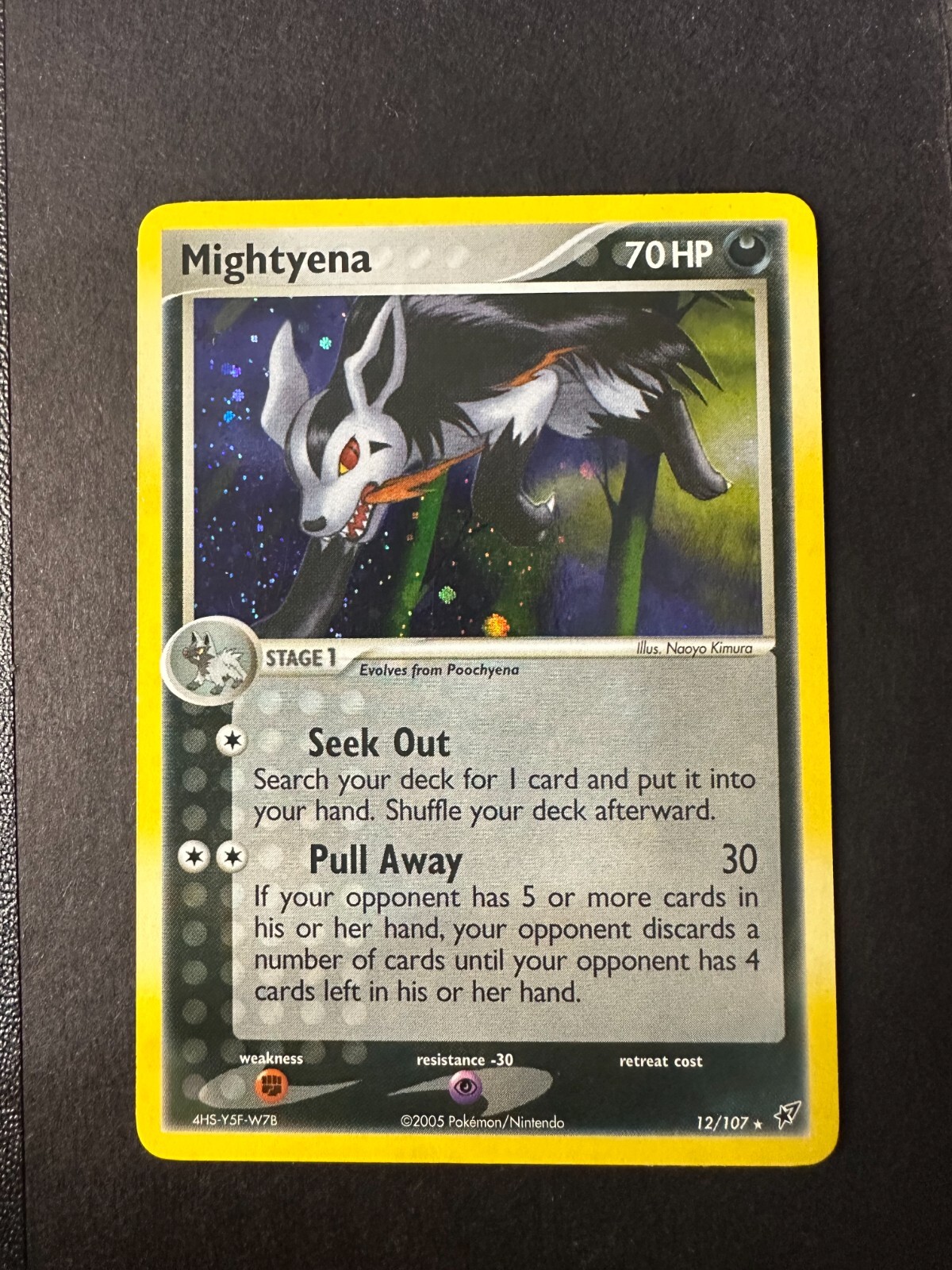 Pokemon - Mightyena 12/107 Holo Rare - EX Deoxys NM
