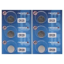 Renata 1220 Battery CR1220/ DL1220/ E-CR1220/ SB-T13/ L04 Lithium 3v 6 Pcs