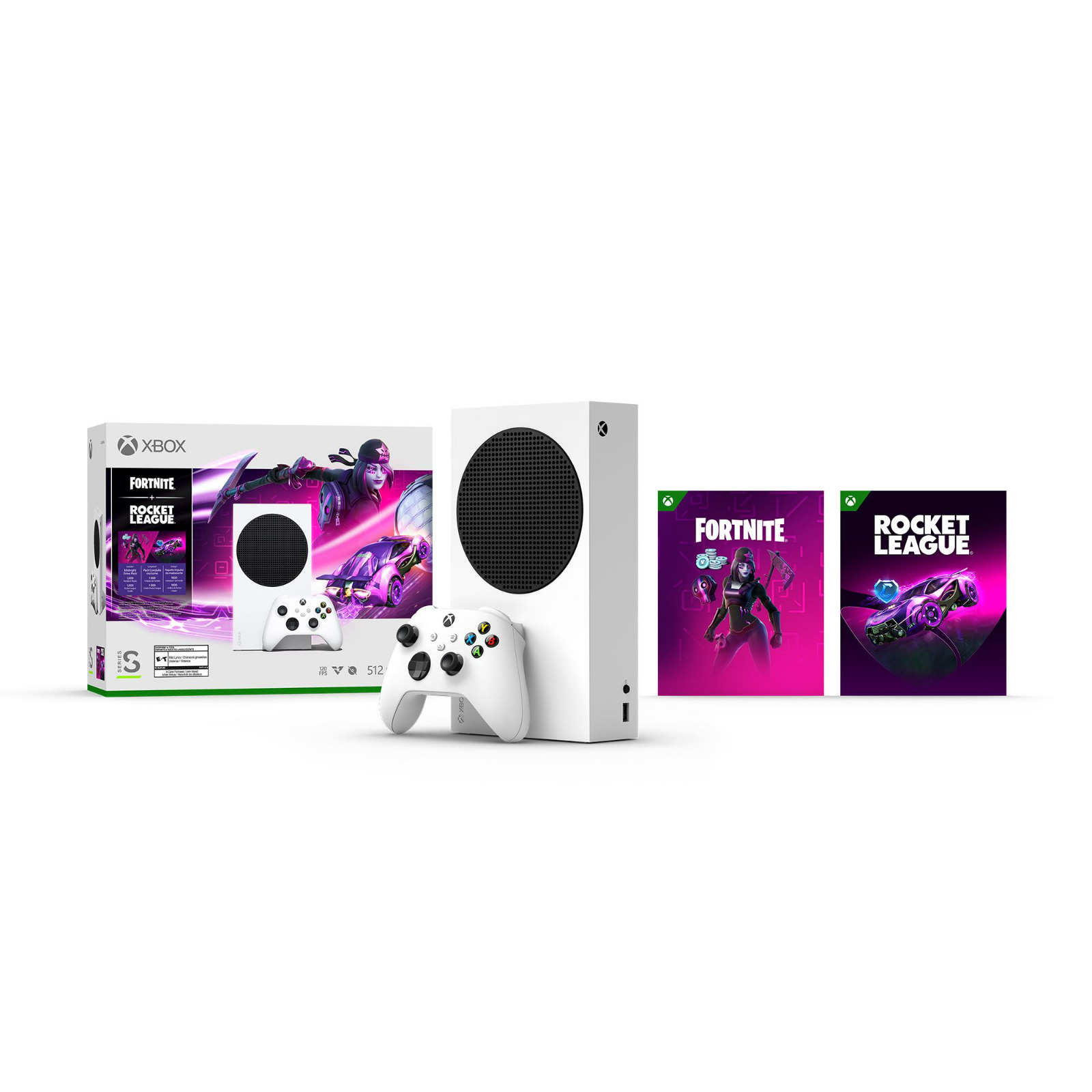 Xbox Series S Fortnite and Rocket League Bundle - Incl Xbox Wireless Controller