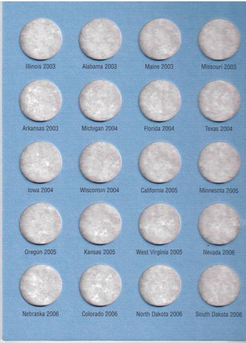 Whitman Münzordner 8097 Statehood Quarters 1999-2009 Album / Buch 25 Cent - Bild 4 von 5