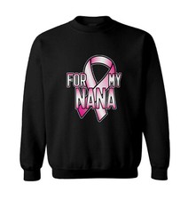 For My Nana - Breast Cancer Awareness Pink Ribbon Toddler Crewneck Sweater
