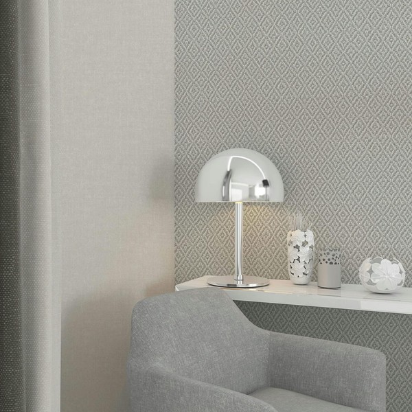 Vliestapete Textiloptik Modern Einfarbig Struktur Grau Beige 45773 (3,93€/1Qm)-image
