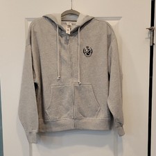PINK Victoria's Secret Ivy Fleece Campus Full Zip Hoodie Sweatshirt Small NWT