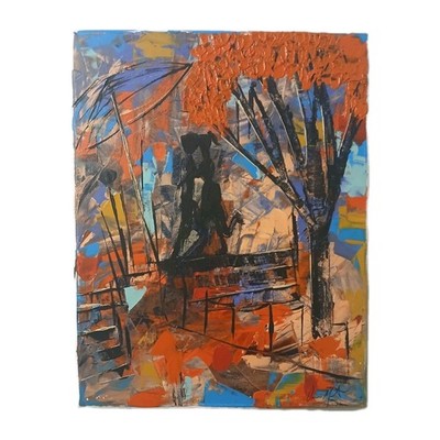 Original Abstract Acrylic Painting On Canvas. By Vincent Martin