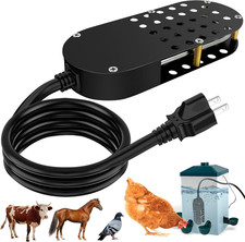 Chicken Waterer Heater, 250W Submersible Poultry Waterer Heater Bird Bath Heate