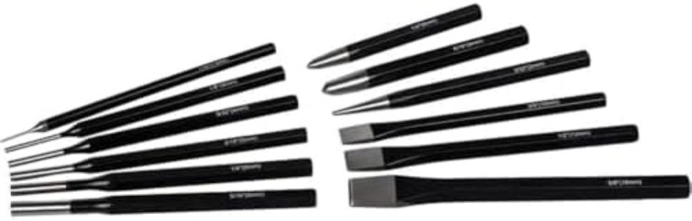 Roughneck Set 12 Punzoni/Scalpelli | Miglior Kit per Officina Meccanica