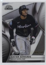 2025 Topps Chrome Black Refractor 36/199 Xavier Edwards #74 gh4