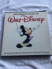 The Magical Music Of Walt Disney 1978 4 LP Vinyl Record Album Box Set 48 pg Book