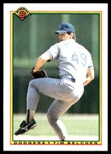 Tim Belcher 1990 Bowman #85 Dodgers MLB READ FREE SHIPPING AutographDen