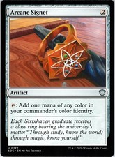 Arcane Signet 127 Commander: Secrets of Strixhaven Magic: The Gathering NM
