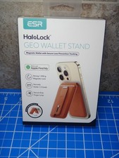 ESR HaloLock Geo Cartera Soporte Imán Seguro Cartera y Soporte Ajustable Marrón