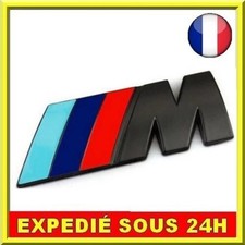 ✅ Logo NOIR Coffre BMW M Sport 8x3 Emblème Série 1 2 3 4 5 Performance Adhésif