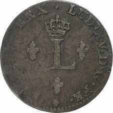 Frankreich, Louis XV, Double Sol, 1742, Paris, Billon, S, Gadoury:281