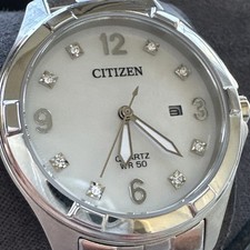 Citizen Womens Quartz Classic Date Silver Sta...