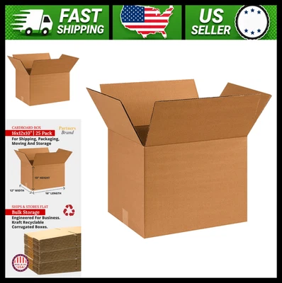 Versandkartons aus Wellpappe der Marke Partner 16 x 12 x 10 Stück 25 Stück - Bild 1 von 4