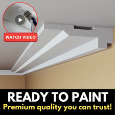 Coving Cornice Flat Ceiling  XPS Polystyrene BLX4 Wall Lightweight MANY SIZES