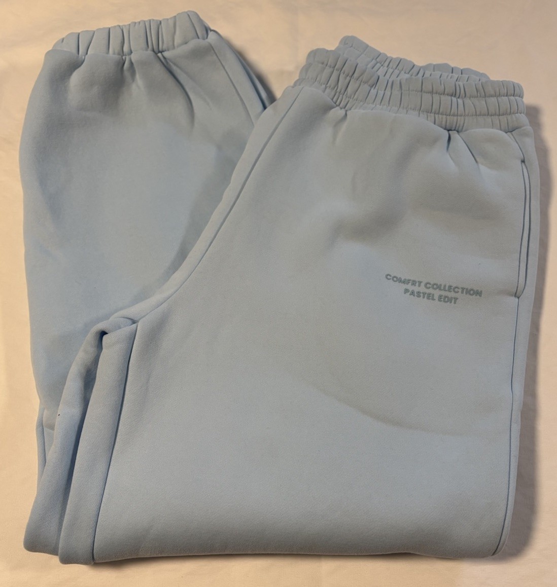 Comfrt Pastel sweatpants Color- Baby Blue Unisex Adult Size XL
