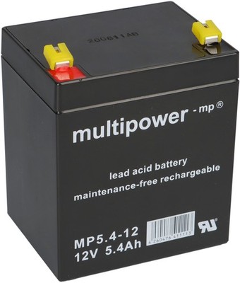Bleigel Akku Multipower MP5.4-12 für Rasenmäher Sabo 43 52 54 Vario E Toro
