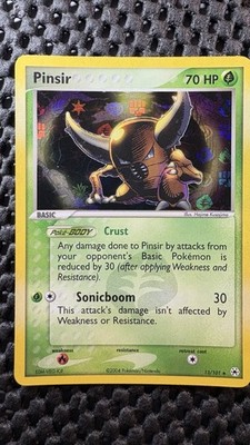 2004 Pokemon EX Hidden Legends 13 Pinsir-Reverse Foil.