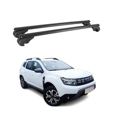 Barres de Toit transversales pour Dacia Duster mk3 2024-2025 Aluminium Gris 2x