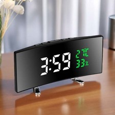 Digital Led Large Display Wall Desk Alarm Clock With Calendar Temperature Date