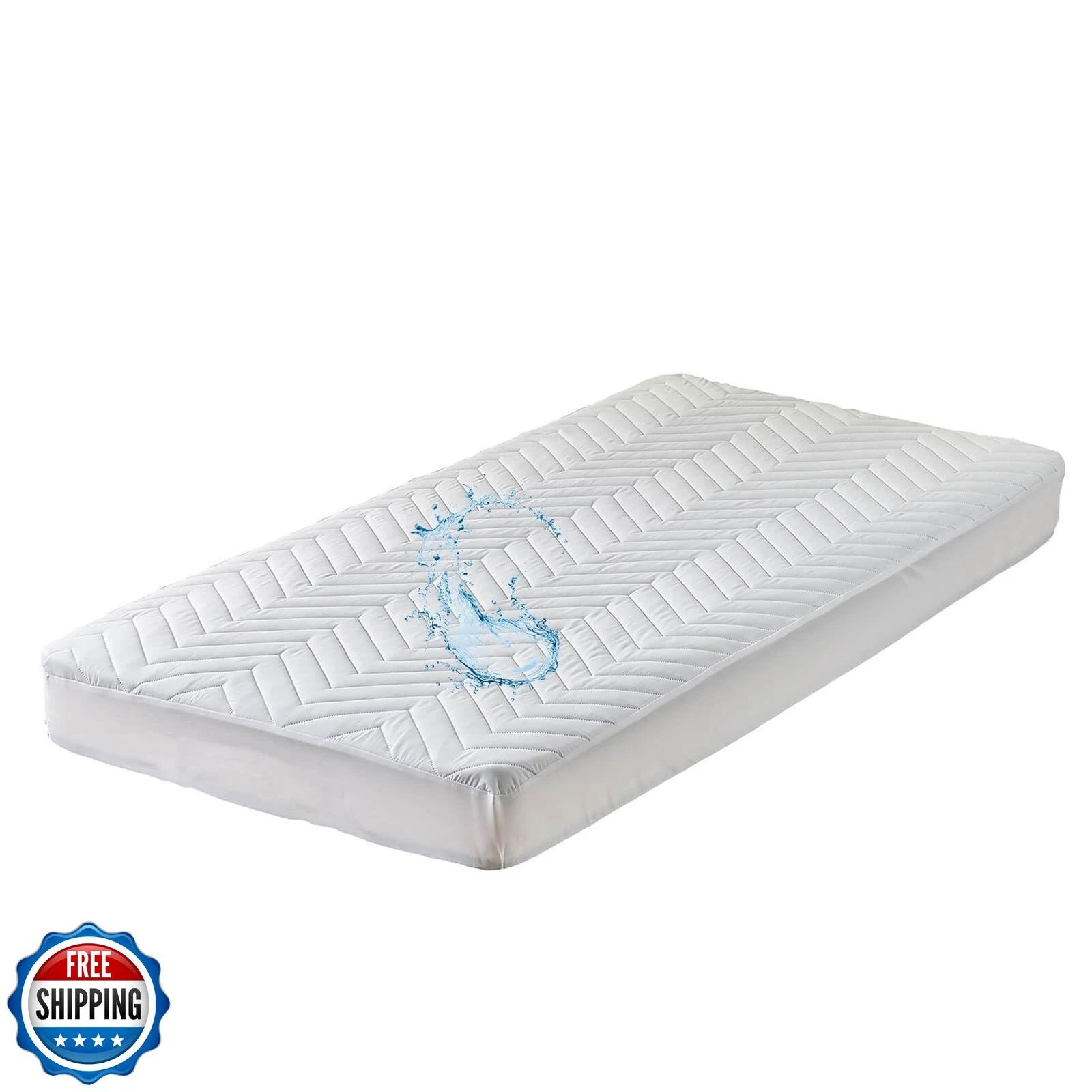 Kingnex Waterproof Quilted Twin XL Mattress Protector Pad for Extra Long Twin