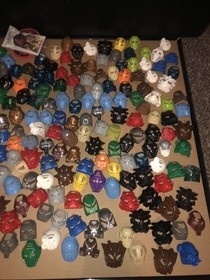 LEGO Bionicle Kanohi Lot of 300+ Masks Includes Bonus &lsquo;Sealed New Copper Huna&rsquo;