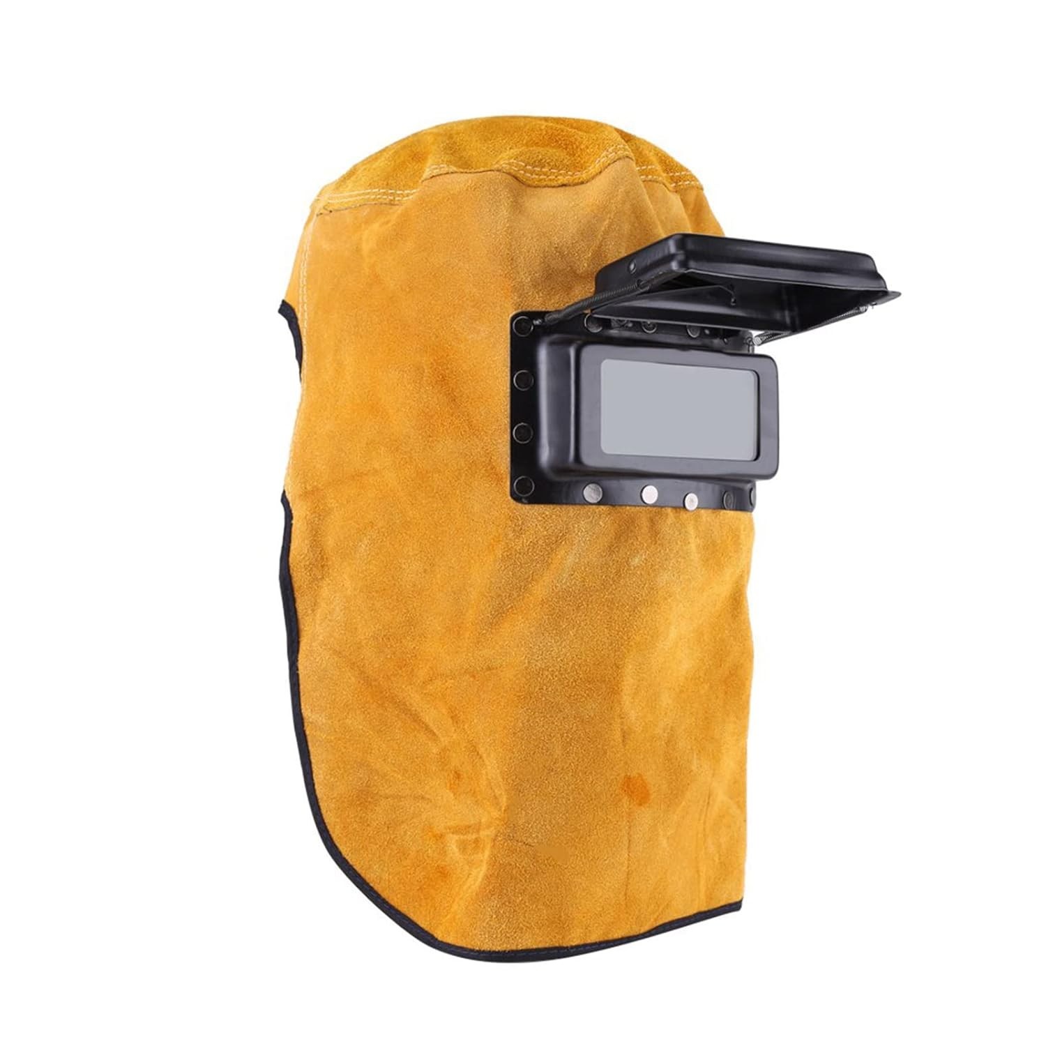 Casco per Saldatura in Pelle, Maschera per Saldatura Cappuccio per Saldatura Rib