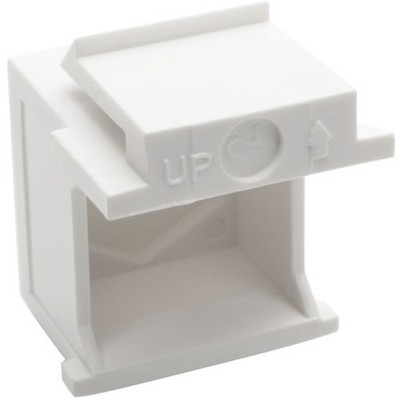 10PK KEYSTONE JACK INSERT SNAP IN BLANK WHITE