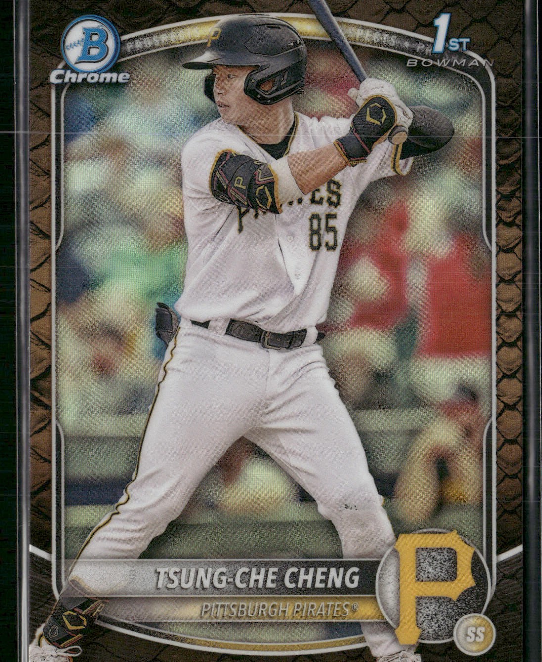 2025 Bowman #BCP-95 Tsung-Che Cheng Chrome Prospects Reptilian Refractor