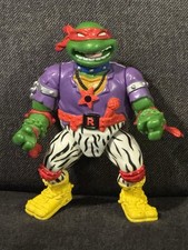 Vintage Teenage Mutant Ninja Turtles ROCK N ROLLIN HEAVY METAL Raphael 1991 TMNT