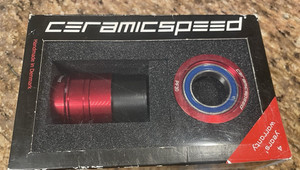 CeramicSpeed BBright ( Cervelo ) Bottom Bracket For Shimano Road Bike 24mm Red