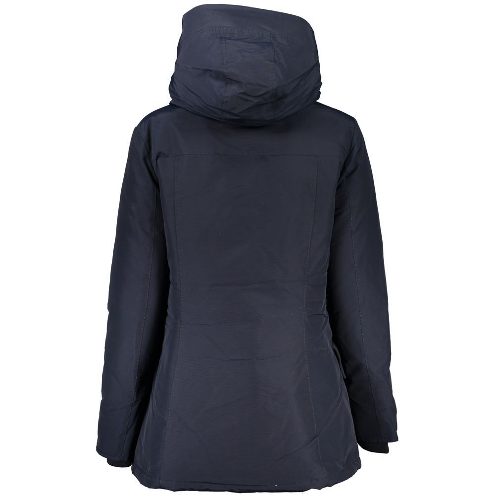 Woolrich Blue Cotton Jackets & Coat image 2