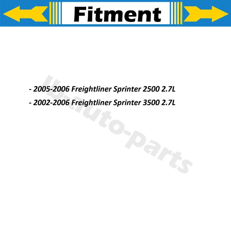 For 2005-2006 Freightliner Sprinter 2500 2.7L 4x Brake Hose Front Rear - Imagem 2 de 4