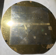 4" Unknown Gold Silicon Wafer 1980s Extremely Rare