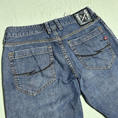 Quiksilver Jeans Y2K Quikjean Mens 32 Blue Reese Forbes - Skate Surf Vintage